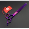 Purple Dragon 8.0 inch Professional Pet Grooming Scissors,Dog Straight Shear,