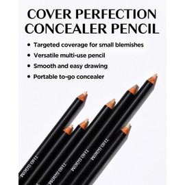 THESAEM Cover Perfection Concealer Pencil – Non Comedogenic spot Eraser - Conceal Blemish,Aging Spot,Acne&Freckle – Multi-Use Under Eye Concealer for Dark Circle,1.4g (1.5 Natural Beige)