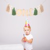SKTMH Dinosaur 1st Birthday High Chair Banner Wooden Beads Tassel