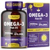Omega 3 Fatty Acid Supplements. Burpless Fish Oil 3500mg High