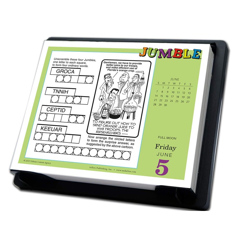 2020 the Daily Jumble Boxed Daily Calendar: By Sellers Publishing