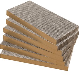 AGYM Cat Scratchers 6 Packs Refill Cat Scratching Pad Cardboard for Indoor Cats and Kitten, Large Size Cat Scratch Pad Board Easy for Cats to Scratch