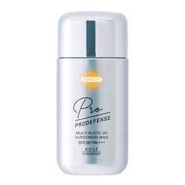 Suncut KOSE Suncut Prodefense Multi-Block Sunscreen UV Milk with Antiperspirant Function to Reduce Sweat Odors, 60mL, Slightly Scented Fresh Citrus Scent, Off White, 60ml (x1)
