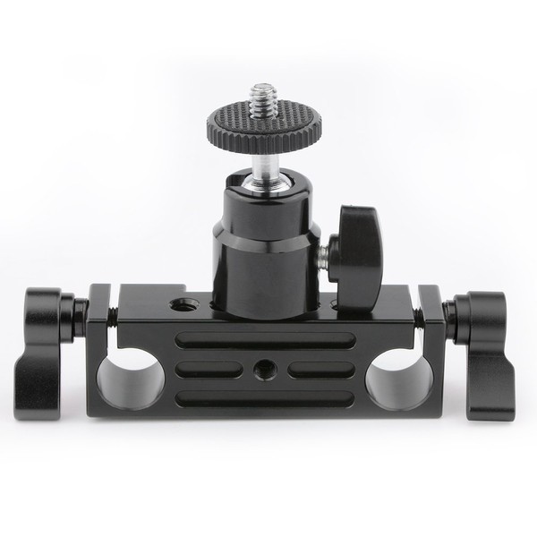 CAMVATE 15mm Rod Clamp Railblock Articulated 1/4 Hot Shoe Mount