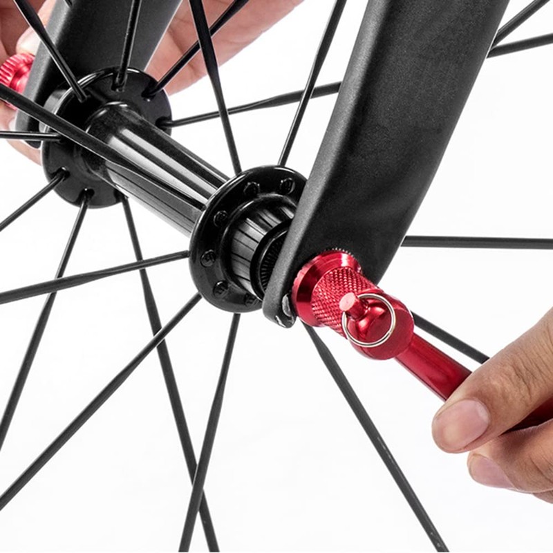 Riloer Bicycle Skewer Set, Ultralight Anti-Theft Quick Release Aluminium Alloy