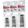 L-Style L-Shaft Lock Straight Twotone Black Clear Silver Display Length