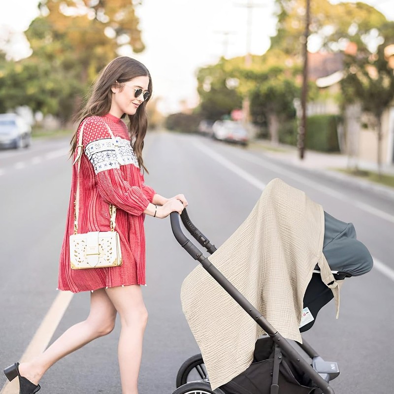 SULIUDAJI Nursing Cover for On the Go, Muslin Nursing Cover