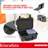 Kiorafoto Toploader Storage Box，IP67 Waterproof Hard Case for 100+ 3"x