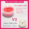 Scented Tealight Candles, Natural Soy Large Tea Lights Candle with