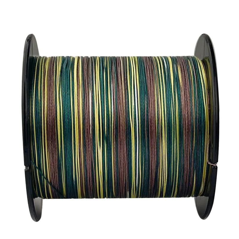 Ashconfish PE Line, Camouflage Green, Fishing System, 4 Braid, 32.8