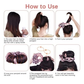 Rulos Pelo Sin Calor HBY Seda Satinada Flexibles Dormir Cabello Multicolor