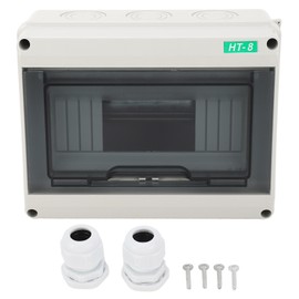 8 Way Distribution Protection Box IP65 Waterproof Outdoor Circuit Breaker Box for Power Station