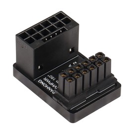 CERRXIAN 12VHPWR 180 Degree Angle Adapter PCI-e 5.0 12VHPWR ATX3.0 600W 16 Pin 180 Degree Angle Female to Male for Graphics Card GPU 12+4pin RTX 3090Ti 4070Ti 4080 4090 (Type A)