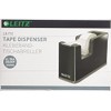 Leitz Klebeband-Tischabroller, Fester Stand, Klebebandabroller Inkl. Klebeband, Schwarz/Grau, Duo-Farbe, 53640095