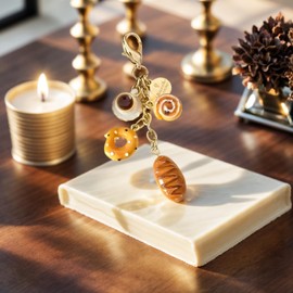 coffee bread Perfect keychain gifts for Moms, small Gifts, gift cute Decoration for Bakery Lovers & Accessory Collectors