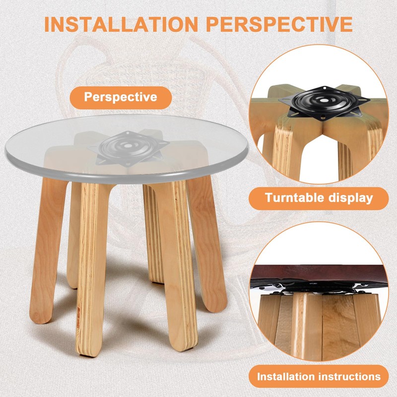 AAGUT 8" Swivel Plate Mechanism for Recliner Chair & Bar