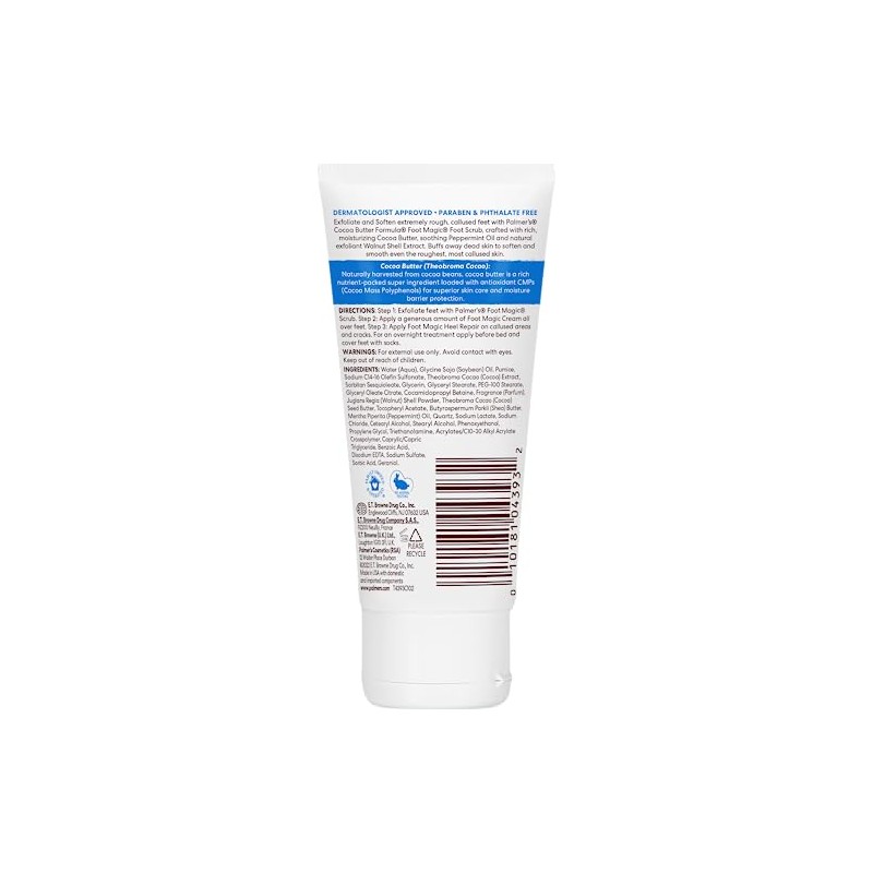 Palmer's Cocoa Butter Formula Foot Magic Scrub – Exfoliante para