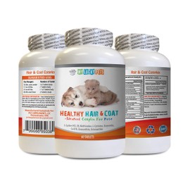 Itch Relief for Dogs Ears - Pets Healthy Hair and Coat - Boost Immune System - Nail Health - Premium Complex - Dog Mineral Supplement - 60 Treats (1 Bottle)