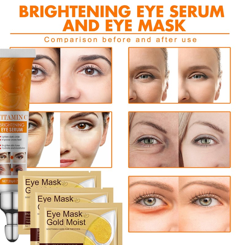 FunnAura Dark Circle Eye Cream Set, Eye Bags Remover with