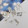 Julie Wang 100 Grams Antique Silver Western Cowboy Charms Mixed