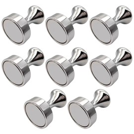 BZKSER Neodymium Magnets - 8 Pieces Magnets Strong Magnets Small Cone Magnets for Magnetic Board Fridge Pin Board Fridge Cone Magnets Music Magnets Nickel-Plated Steel Magnets