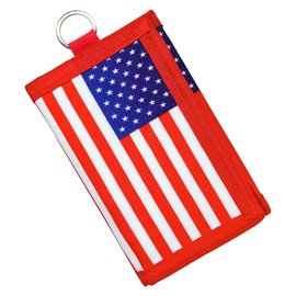 AI-DEE RFID Trifold Canvas Outdoor Sports Wallet for Kids - Front Pocket Wallet with Magic Sticker (Pink Camouflage2)