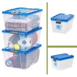 Iris Caja Plastica De Almacenamiento Con Tapa  42 Litros!