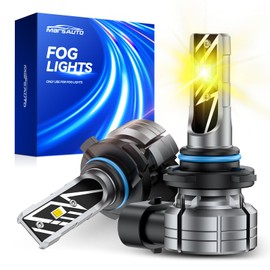 Marsauto H10 9145 LED Fog Light Bulbs Yellow, 14,000LM 700% Brightness, H10 9140 9145 LED Bulb Yellow Fog Lights, 3000K Amber Non-Polarity, For Fog Light LED and DRL Use（Pack of 2）
