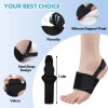 Hanzoto Arch Support Sleeves Brace Pair Adjustable Compression for Plantar