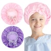 Prasacco 2 Pieces Kids Toddler Bonnets, Baby Bonnet Toddler Silk