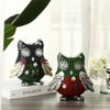 Retro Mechanical Punk Owl Piggy Bank Cute Animal Statue Decor