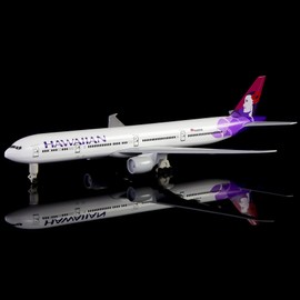 Busyflies 1/300 Scale Hawaii Boeing 777 Plane Model Alloy Diecast Planes Model