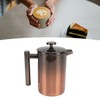 French Press Coffee Tea Maker with Filter Double Layer 304