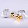 Lansonee 2 Pcs Crystal Door Knobs,Drawer Carbinet Door Handle Puller