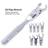 Flexible Head Wrench Kit, Replaceable Wrench Set 180 Degree Rotating