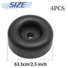 4 Pcs 2.5" Round Rubber Bump Stops for Trailer Ramp
