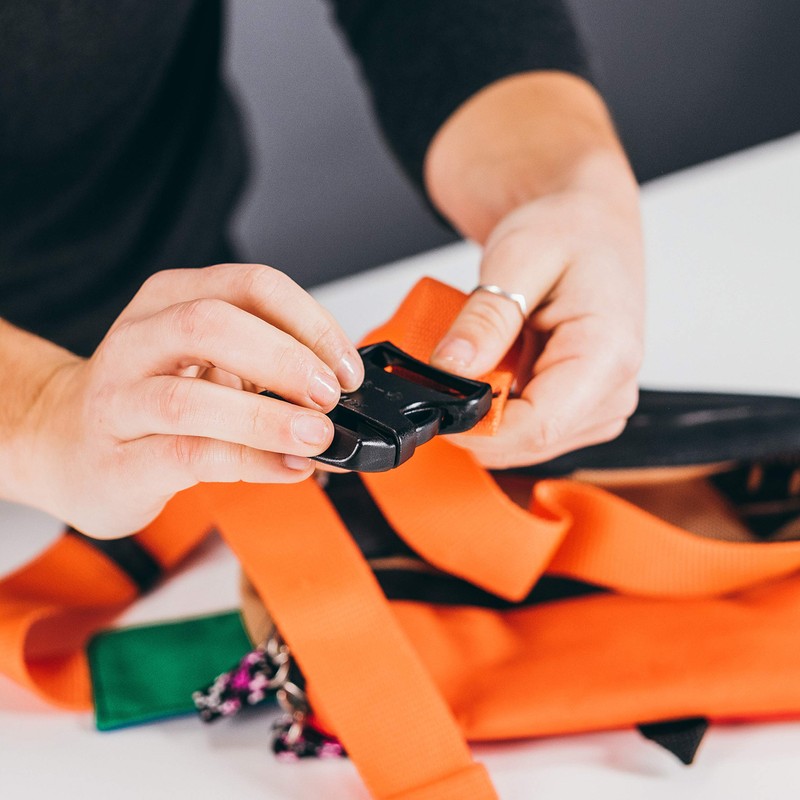 Gear Aid Dual Adjust Buckle Kit, Black, 2-Inch