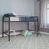DHP Junior Loft Bed, Space-Saving Metal Frame, Black Finish, Ideal