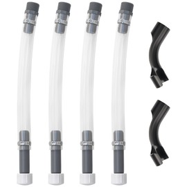 Seppicsa VP Gas Can Hose, 4 PCS Racing Fuel Jug Hose with 2 PCS Bender, Fuel Filler Hoses Suitable for Jegs's Racing Fuel Jug 3/5/5.5 Gallon Gas Cans Motorsport Container