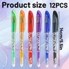 QXCFTW 12PCS Erasable Pens, Eraser Pen, 0.5mm Smooth Writing for