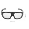 Impactresistant PC Sports Basketball Glasses Removable Headmounted Protective Goggles(black )