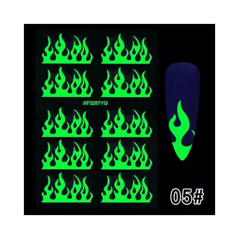 Gold Samir Stickers Para Uñas 3d Que Brillan En La