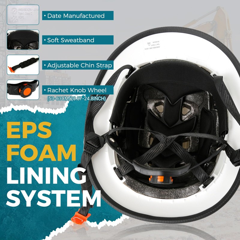 Aolamegs Safe Full Brim Hard Hat Type 2 Class C