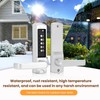 Souyou Mechanical Door Lock with Handle,Stainless Steel Mechanical Keyless Entry