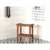 18" Sumba-Bjön™ Slatted Teak Shower Bench with Shelf