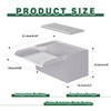 Waterfall Pool Fountain LONGRUNNEW 304 Stainless Steel 9.06" Rectangular Waterfall