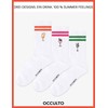 Occulto Women's & Men's Tennis Socks with Stripes Pack of