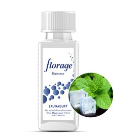 Florage 100 ml Sauna Infusion Ice Mint – 50 Years of Experience as a German Fragrance Manufactory, High Yield Infusion for the Sauna, Many Infusion Fragrances, Vegan and No Animal Testing, Also as a