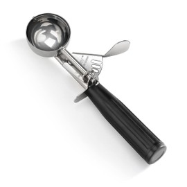 New Star Foodservice 34882 Squeeze Ice Cream Scoop, Stainless Steel, 1.25-Oz, Size 30, Black