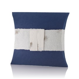 Biodegradable Cremation Ashes Urn - Suitable for Water Burial - Mini Size - JOURNEY EARTHURN Pillow urn Water cremation (Navy)